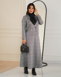 کت و دامن پاییزه زنانه کد 132