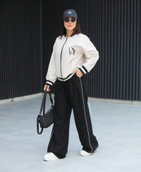 ست دو‌تیکه کتان مخملی ترک زنانه کد 144