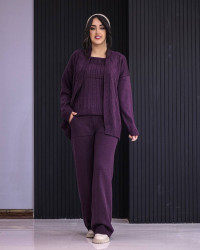 ست سه‌تیکه بافت زنانه کد 139