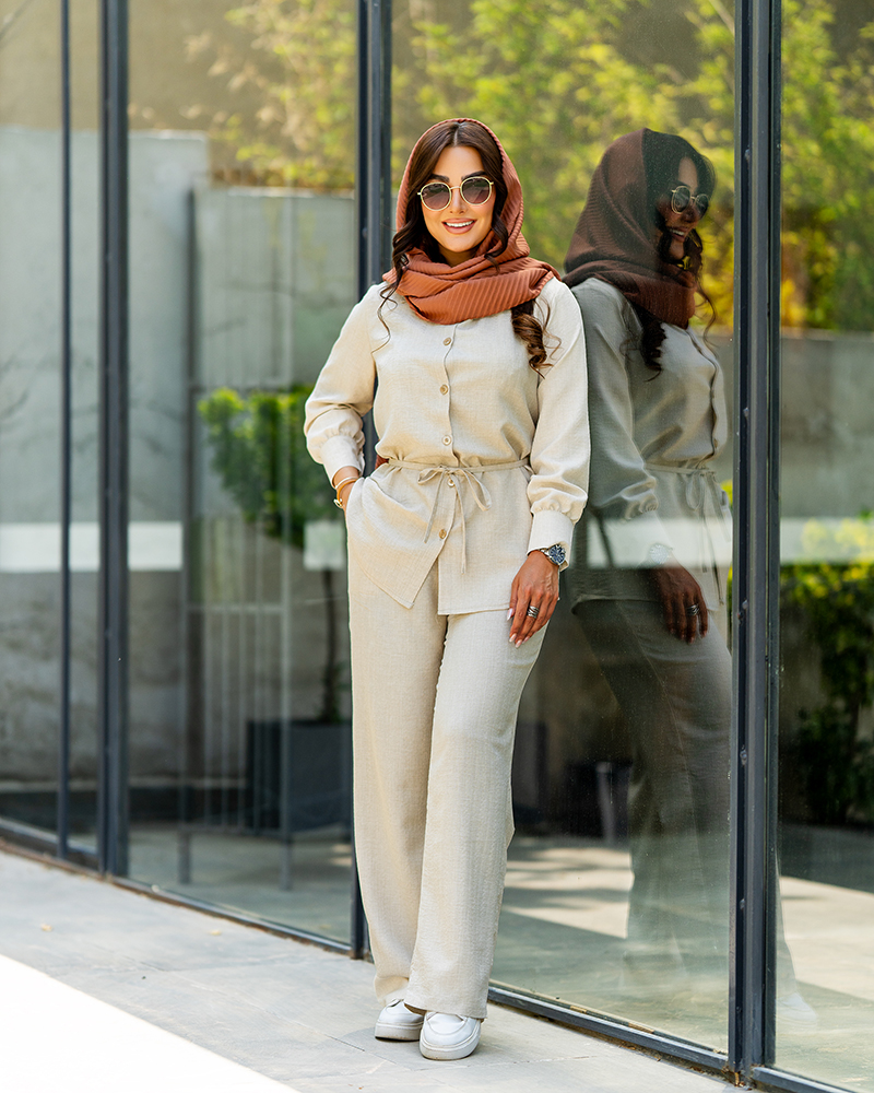 شومیز شلوار زنانه مدل دلناز