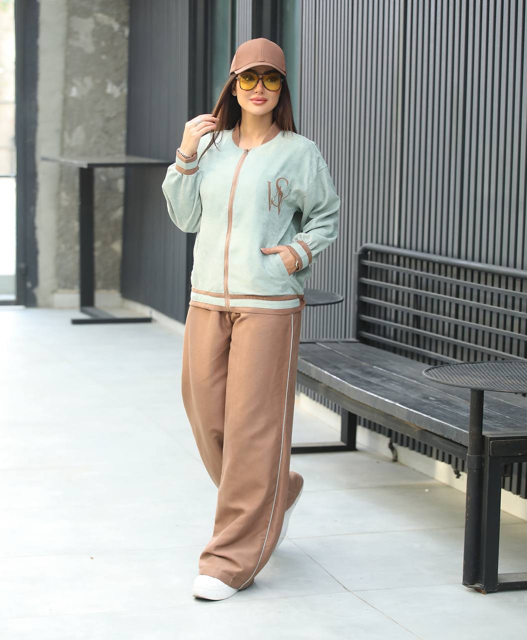 ست دو‌تیکه کتان مخملی ترک زنانه کد 144