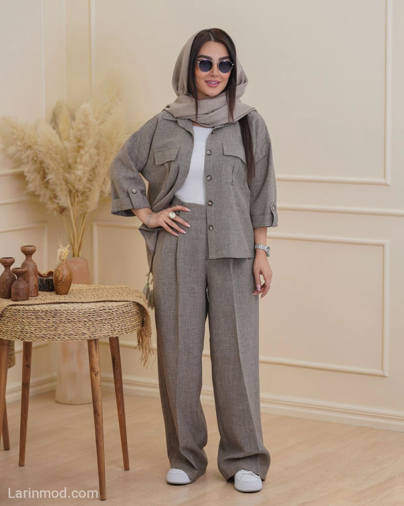 ست شومیز و شلوار زنانه مدل یاسمن